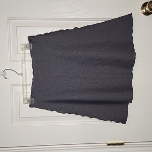 Haystacks Speckled Gray Tactel Solid Bias Skirt Size M NWT